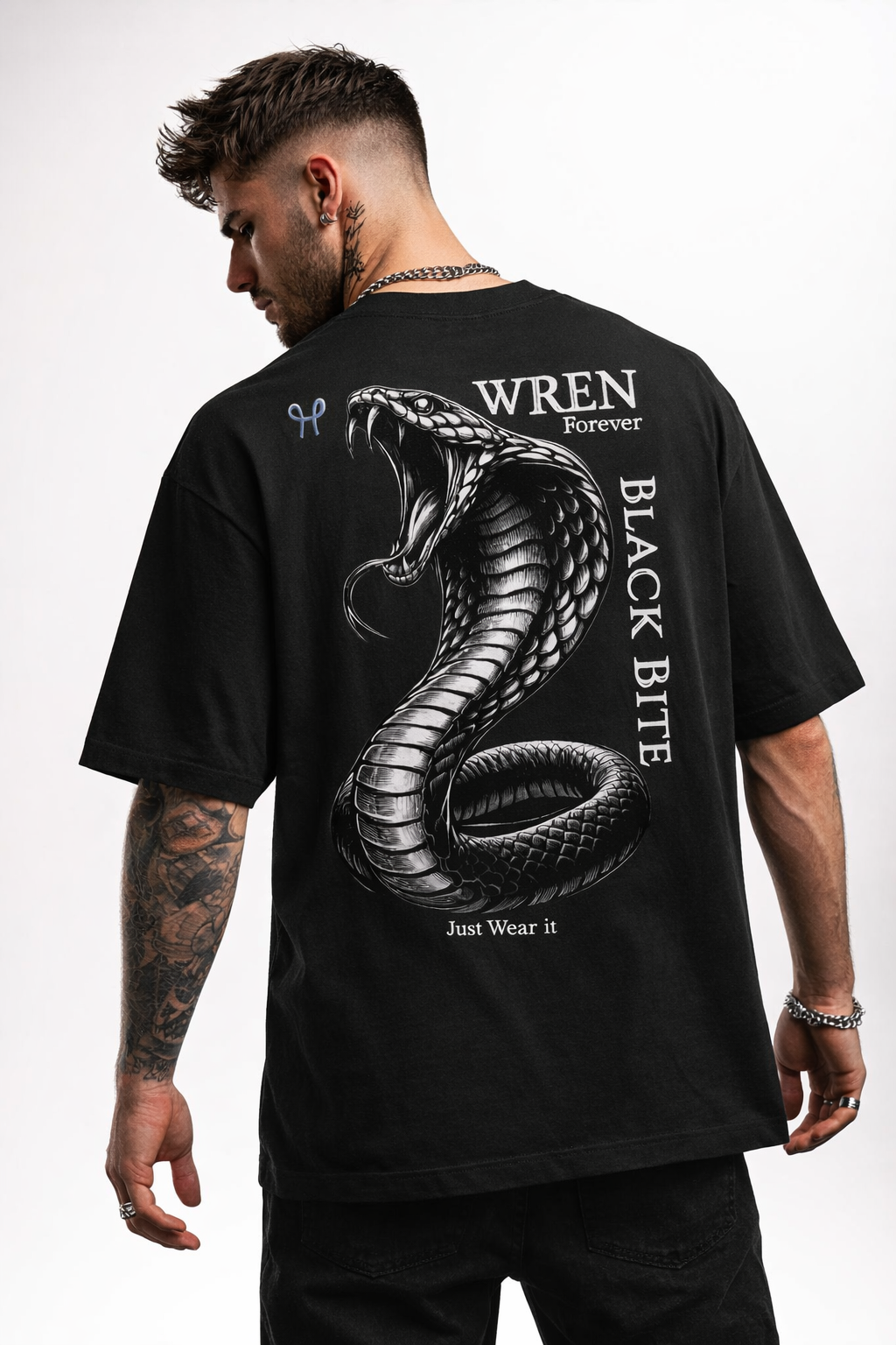 Black bite Oversized T-Shirt