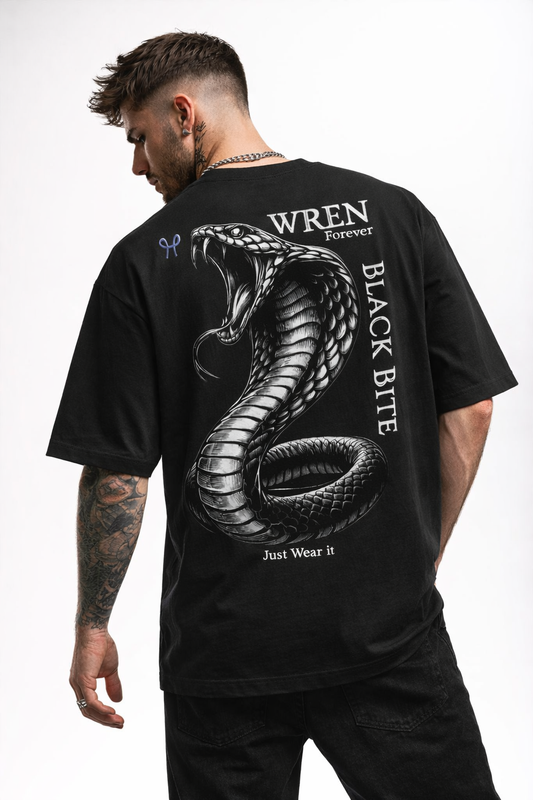 Black bite Oversized T-Shirt