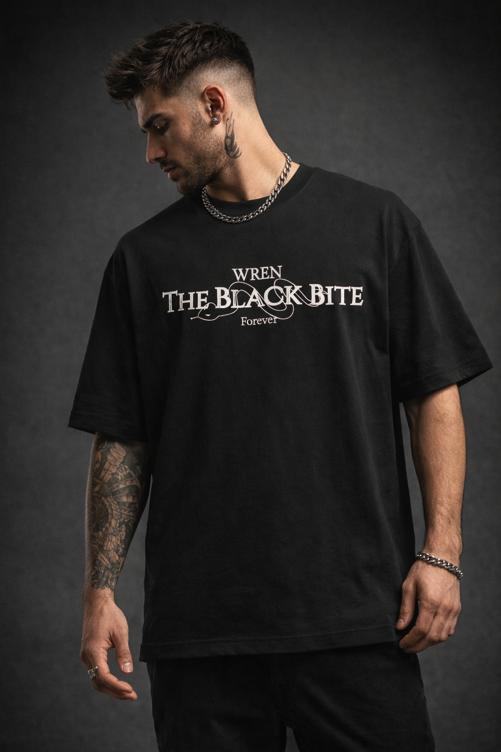 Black bite Oversized T-Shirt