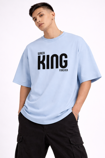 King Terry Oversized Baby Blue T-shirt