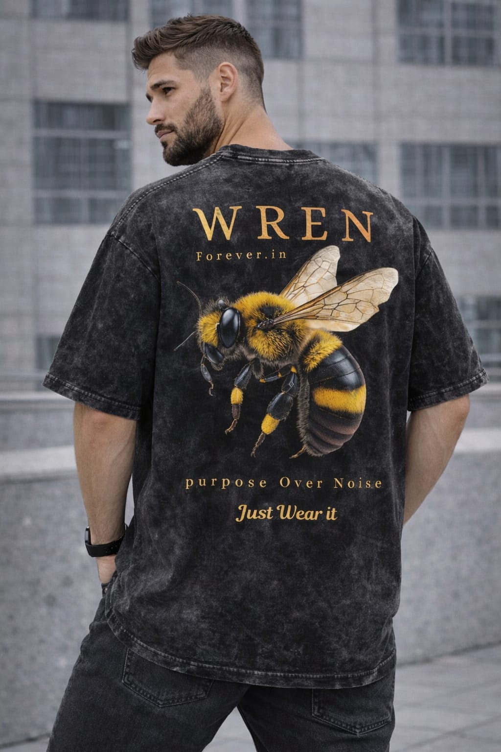 Honey bee Oversized Tee